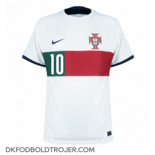 Billige Portugal Bernardo Silva #10 Udebane Fodboldtrøjer VM 2022 Kortærmet